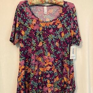 Lularoe top. Size XXS. Flowered print.